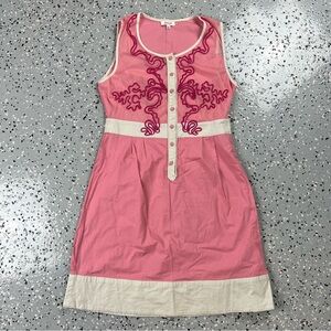 LeShop Pink and Cream Dress